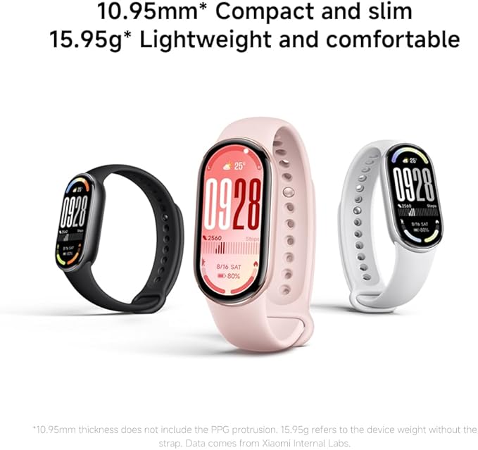 XIAOMI Mi Smart Band 10 (2025) Global Version - 1.72" AMOLED Display | 21 Days Battery Life | Touchscreen, Multi-Sport Tracker, Activity Tracker, Heart Rate Monitor | BT5.4 - (Midnight Black)