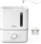 Bear Humidifiers for Bedroom, 2.5L Cool Mist Humidifiers and Oil Diffuser, Quiet Rapid humidifiers for Home Whole House, with Adjustable Mist Output and Auto Shut-off, White