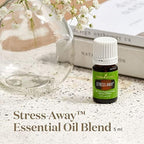 Young Living Stress Away Essential Oil Blend – 100% Pure, Vanilla-Lime Aroma, Diffuser & Topical Use, 5ml