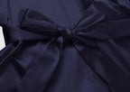 Women's Satin Short Robe Bridesmaid Bride Wedding Party Robes Silky Sleepwear Loungewear