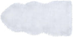 STP GOODS Faux Sheepskin Fur Rug, Fluffy Sheepskin Bedside Rugs, Bedside Rugs (White Rug (60 х 130 cm))