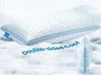 QUTOOL Cooling Pillows for Hot Sleeping, Shredded Memory Foam Pillows Standard Size Set of 1,Adjustable Soft & Firm Gel Bed Pillow for Side, Back, Stomach Sleepers