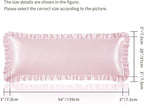 Blush Pink Satin Pillowcases Body Pillow for Hair and Skin,Blush Pink Body Pillow Silk Pillowcase with Envelope Closure Princess Room Decoration