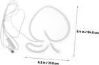 Peach Neon Light Sign Creative Led Night Light for Bedroom Decor Unique Fruit Shape Design for Parties Gifts Home Adornment