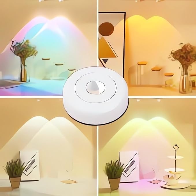 Sunset Light, Romantic Visual Sunset Lamp Projector Light Battery Powered, 2 Levels Brightness & Self-Adhesive Sunset LED Lights, Sunset Night Light for Home/Bedroom/Party/Photography (Sun)