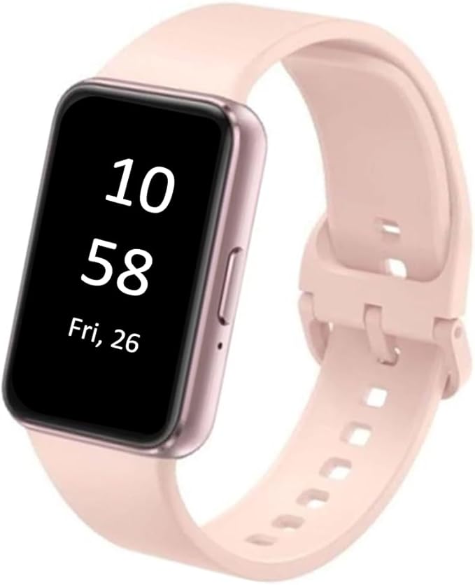 SAMSUNG Galaxy FIT 3 [2024] 1.6" AMOLED Display | 14 Days Battery Life | 100+ Watchfaces | 100+ Exercise Modes | International Model - (Pink)