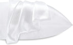 BEDELITE Satin Pillowcase for Hair and Skin, Super Soft Similar to Silk Pillow Cases 4 Pack with Envelope Closure, Cooling Pillowcases for Women Men (20"x30" Queen Size, White)