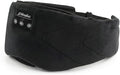 Sleepals Bluetooth Sleep Mask with 24 Built-in White Noise Sounds, Ultra-Slim Headphones for Side Sleepers, 100% Light Blockout 3D Eye Mask, Washable Fleece Sleep Headphones (Black)
