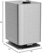 Crane 4.5L Warm and Cool Mist Humidifier, Top Fill Ultrasonic Humidifier for Large Room, Bedroom, Baby Nursery, Easy Clean, Humidifier with Essential Oil Tray, Humidifier with Humidistat & Remote