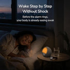 HOUSBAY MINI Sunrise Alarm Clock with Sound Machine, Rhythm Wake-Up Light, White Noise for Sleeping, Compact Phone-Free Bedrooms Clock, Putty