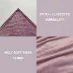 Fleece Blanket Full/Queen - 80x90 Inch Lightweight & Buttery-Soft Throw for Bed, Sofa, Camping | 300GSM Cloud-Touch Microfiber | Cozy Essentials for Travel & Movie Nights, (Fog Purple)