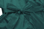 Women's Satin Short Robe Bridesmaid Bride Wedding Party Robes Silky Sleepwear Loungewear