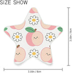 susiyo Plug in Night Light Peach and Flowers Cute Star Shape Nightlight for Bedroom Hallway Stairs