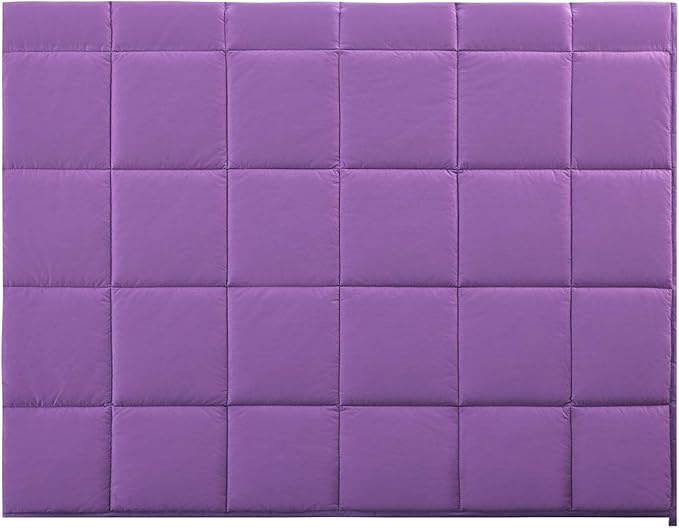 TONGDADA Kids Weighted Blanket | 40''x60'',10lbs | for Child Between 80-125 lbs | Premium Cotton Material with Glass Beads | Purple