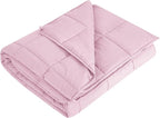 L'AGRATY Weighted Blanket - 36"x48" 5lbs Cooling Breathable Microfiber Material with Glass Beads Small Blanket All-Season Summer Fall Winter Soft Thick Comfort
