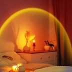 XEBKOR Sunset Lamp Projector,360 Degree Rotation Sun Lamp Led Night Light with USB Port,Sunset Lamp for Room Decor, Photography,Tiktok Live,Christmas Gifts for Women