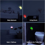 Night Lights Plug into Wall - Sensor LED Mushroom Light, Magic 7 Color Changing Cute Dream Bed Mushroom Lamp for Kids Adults Pets, Living Room Bedroom Kitchen, Bathroom Toilet, Stair Hallway Corridor
