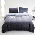 Luxlovery Grey Black Velvet Comforter Full Gradient Flannel Bedding Set Full Men Boys Grey White Winter Warm Blanket Quilts Thick Warm Modern Comforter Set