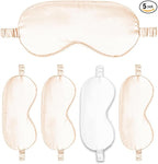 Sleep Masks 5PACK Silk Eyes Cover Satin Eye Mask Silky Blackout Soft Blindfold Sleeping Eyeshades Covers Bridesmaid Gifts