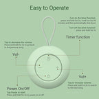 Portable Baby Sound Machine [White Noise for Babies Kids Adults][Sleep Soother][Timer Function][12 Soothing Sounds] 15 Hours Battery Life, Registry Gift,Shower,Clips on Baby Stroller.Mint