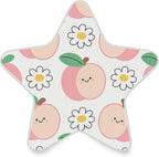 susiyo Plug in Night Light Peach and Flowers Cute Star Shape Nightlight for Bedroom Hallway Stairs