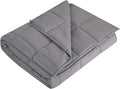 L'AGRATY Weighted Blanket - 60"x80" 20lbs Cooling Breathable Heavy Blanket Microfiber Material with Glass Beads for Adult All-Season Summer Fall Winter Soft Thick Comfort