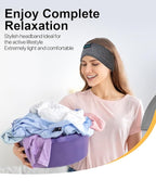 Sleep Headphones Bluet00th Headband Wireless - Sleeping Headphones Adjustable FIT for Side Sleepers - Sleep Mask with Bluet00th - Noise Cancelling