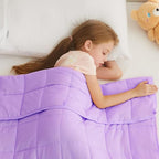 L'AGRATY Weighted Blanket - 36"x48" 5lbs Microfiber Material with Glass Beads Small Blanket for All-Season Summer Fall Winter Soft Thick