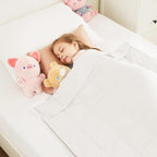 HOSUKKO Weighted Blanket - 10 lbs White Heavy Blanket - Breathable Blanket(50 * 60 inches, 10 lbs)
