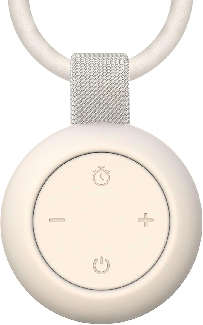Portable Baby Sound Machine [White Noise for Babies Kids Adults][Timer Function][12 Soothing Sounds][Sleep Soother] 15 Hours Battery Life, Travel,Registry,Gifts,Shower,Clips on Baby Stroller
