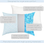 pillosophy Original Adjustable Loft Pillow • Gel-Infused Shredded Memory Foam Fill • Dual-Sided Washable Cooling Cover • Perfect for Back, Side, Stomach Sleepers (Queen Size, 1-pack)
