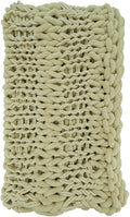 50 x 60 in. Chunky Knit Oblong Throw Blanket Natural