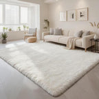 10x14 Area Rug Fluffy Shaggy Ultra Soft Faux Fur Non-Slip Machine Washable Carpet for Bedroom, Living Room, Nursery & Dorm Cozy Home Decor