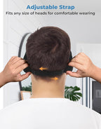 Sleep Mask with Bluetooth Headphones, Removable 3D Contoured Cup, Wireless Eye Mask for Sleep, Sleeping Headphones with Thin Stereo Speakers for Men, Women, Travel, Relaxation - Black