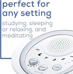 Beurer White Noise Machine, Sound Asleep for Home, Office, Baby Non-Looping Soothing for Relaxation & Portable Travel with Natural Sound Choices & Noise Cancelling, Adjustable Volume, WN50