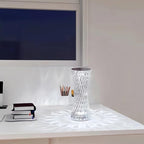 Touch Control Crystal Table Lamp,16 Color Changing Diamond Bedside Lamp,USB Charging Acrylic Lamp,LED Night Light Crystal Diamond Table Lamp,Bedroom,Living Room,Office Decoration
