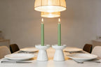 12-Pack Sage Green Taper Candles, 10 Inch Unscented Dripless Candlesticks, Long-Lasting Burn Time of 7-8 Hours, Perfect for Home Décor, Spring and St. Patrick's Day