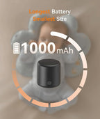 Dreamegg Travel Sound Machine - Portable Sound Machine for Baby Adults, Travel Sound Machine for Sleep, 16 Nature Sound, Timer, White Noise Machine for Sleeping Gift, Black