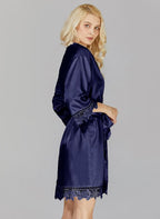 Silk Robes for Womens 2Pcs Satin Robe Kimonos Bridesmaid Bride Lace Bathrobes Sleepwear Bridal Silky Loungewear Wedding Robes
