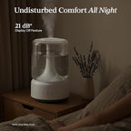 LEVOIT Humidifiers for Bedroom, 4.2L Top Fill for Large Room with 42H Runtime, Dishwasher Safe Design Easy to Clean, 21dB Quiet Cool Mist for Baby, Plants, Night Light, Essential Oil Diffuser, White