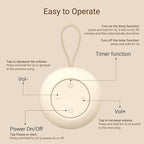 Portable Baby Sound Machine [White Noise for Babies Kids Adults][Timer Function][12 Soothing Sounds][Sleep Soother] 15 Hours Battery Life, Travel,Registry,Gifts,Shower,Clips on Baby Stroller