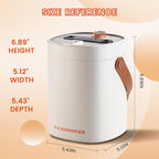 2L Humidifier for Bedroom,Portable Cool Mist Humidifiers,Ultra Quiet 20dB,Top Fill Air Humidifier for Home,Office,Plants,Adjustable Humidity,Night Light,BPA-Free,Beige