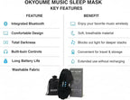 2026 New Sleep Headphones Pro | Built-in White Noise Sleep Mask,75g Ultra-Light Bluetooth Eye Mask for All Face Shapes, Zero-Pressure Fit, Breathable Bamboo, 100% Blackout for Deep Sleep & Travel