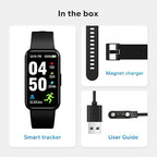 Fitness Smart Trackers with 24/7 Health Monitoring,Heart Rate Sleep Blood Oxygen Monitor/Calorie Steps Counter Pedometer Activity Tracker/Smart Notifications for Men Women