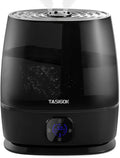 Humidifiers for Bedroom Home, 6L Cool and Warm Mist Air Humidifier for Large Room Baby Nursery, 50H Easy Clean and Top Fill, Quiet with Ultrasonic, Essential Oils, Auto Mode, for House, Black
