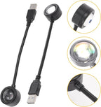 Alipis USB Powered Sunset Projection Lamp 2 Pack Portable Night Light for Bedroom Living Room Car Party Atmosphere Lighting with High Brightness Led and Heat Dissipation Lens