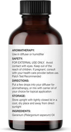Majestic Pure Essential Oil with Glass Dropper - 100% Pure and Natural - Essential Oils for Diffuser, Aromatherapy, Soap and Candle Making, Geranium Essential Oil, Geranium Oil, 1 Fl Oz