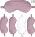 Sleep Masks 5PACK Silk Eyes Cover Satin Eye Mask Silky Blackout Soft Blindfold Sleeping Eyeshades Covers Bridesmaid Gifts