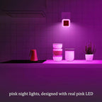 [Pack of 2] Pink LED Night Lights, Plug into Wall Lights with Light Sensor