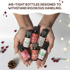 Folkulture Christmas Essential Oils for Diffuser for Home|Set of 6-2 Fl Oz | Fragrance Oils - Christmas Scents|Vanilla, Cinnamon, Pine & Eucalyptus | Gifts for Women